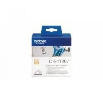 Brother 58 mm Label Set for QL‑500/550 – DK11207, Black & White