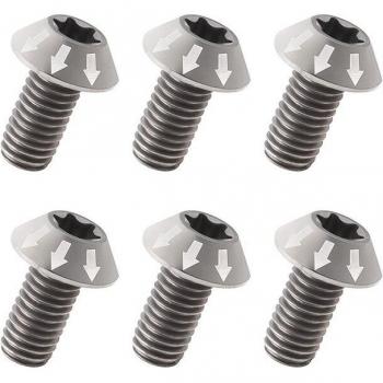 Vis et boulons rotors freins VTT MUQZI en titane M5 x 10 mm – Set 6 pcs
