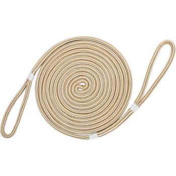 Extreme Max Premium Dock Line, 35 ft., Boattector Nylon, White & Gold