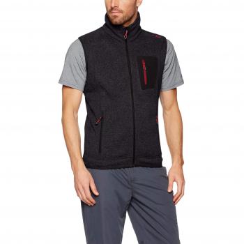 Herren-Fleece-Weste in Nero‑Antrachite (M) – CMP Modell
