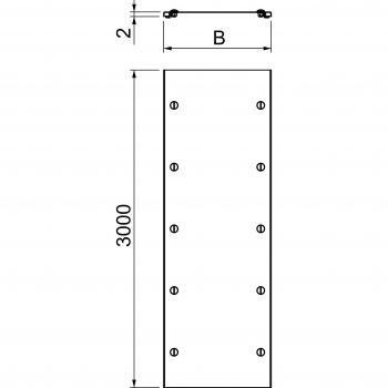 Bettermann DMFR 300 FT Fließdeckel Drehriegel 300 × 3000 mm