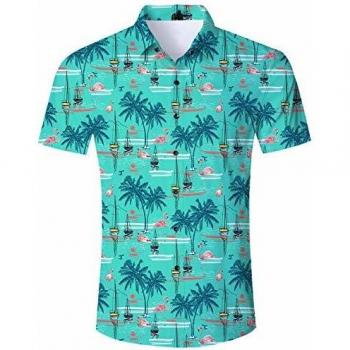 Green Flamingo Short Sleeve