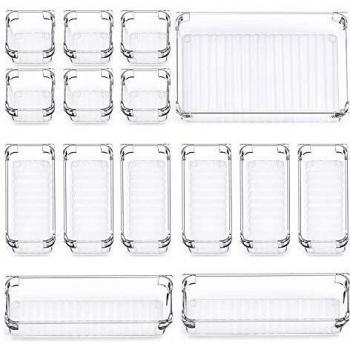 Clear Plastic Vanity Tray Collection