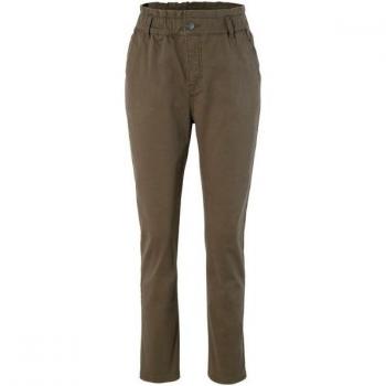Aniston Casual Twill‑Paperbag‑Hose – Damen, gr. 44, Oliv, unifarben,