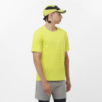 T-shirt uomo Salomon Sense Aero GFX maniche corte giallo neon