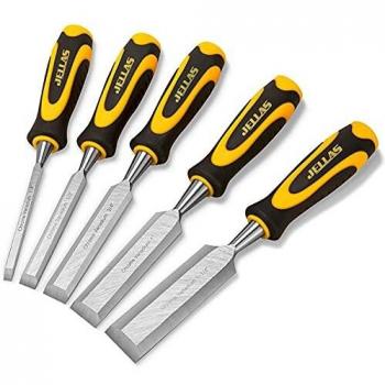 Set di scalpelli professionali legno – 5 unità con impugnatura ergonomica
