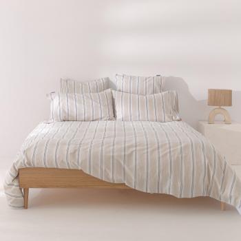 Couvre‑drap Beige 140x200 – Happy Friday, Coton Naturel