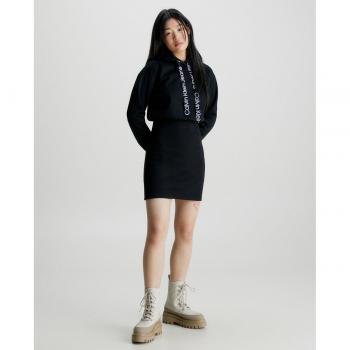 Vestito felpa con cappuccio e logo Calvin Klein