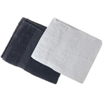 Eurostil Toalla Negra 50x90cm 100% Algodón para Barbería
