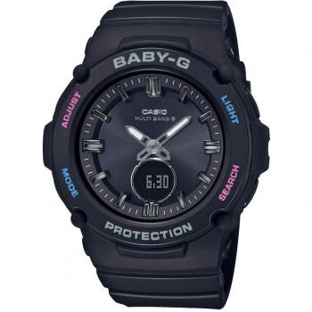 Casio Babygie Black Solar Radio Watch
