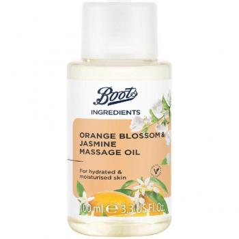 Aceite de Masaje Boots Ingredients con Flor de Naranjo y Jazmín 100 ml