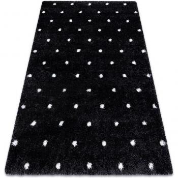 Tappeto Fluffy Punti Shaggy Antracite/Bianca 2370 Rugsx 200x290 cm