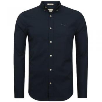 Gant Camicia a Manica Lunga 3000300 Blu Scuro S