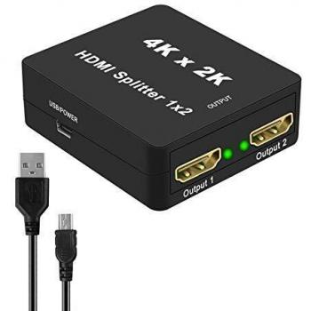 Splitter HDMI 4K 1x2 Snxiwth – per PC, set‑top box e lettori DVD
