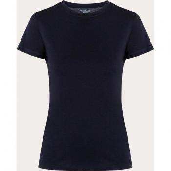 Vince Essential Black Ribbed Crew Neck Tee – Size S