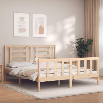 Cama Sin Colchón Madera Maciza Pino 160x200