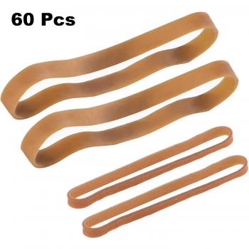 School Supply Rubber Band Kit – 60 Units – 5mm/10mm – Vibrant Mustard