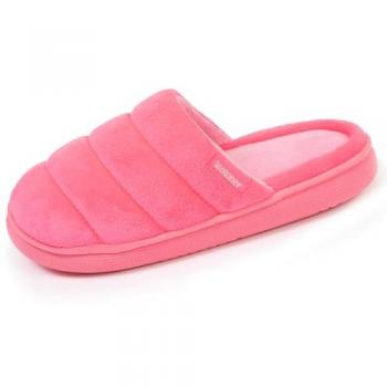 Mules Chaussons Isotoner Confort Ultra Semelle Bloup Rose 39