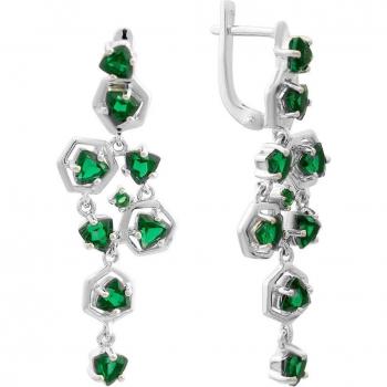 Orecchini d’argento nano con smeraldo 3,625 ct – Verde Smeraldo (2159650)
