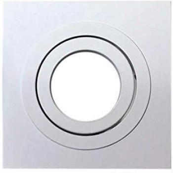Spot Basculante com 2 Anéis Quadrados Brancos – LED Interior