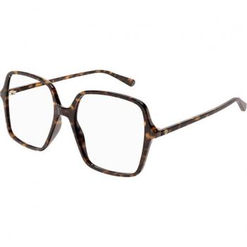 Lunettes de vue Gucci GG1003O 002 Acétate Transparent Havane Carré