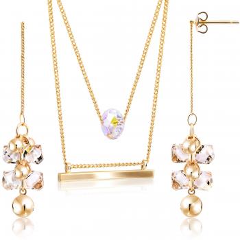 Éclat Doré – Ensemble 18K Cristaux