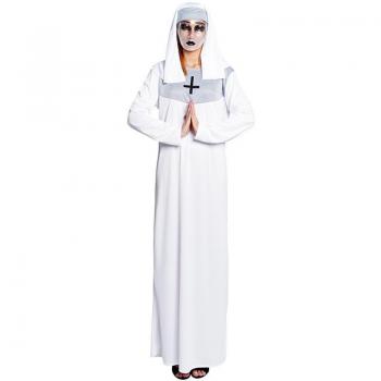 Disfraz Completo de Monja Blanca para Mujer
