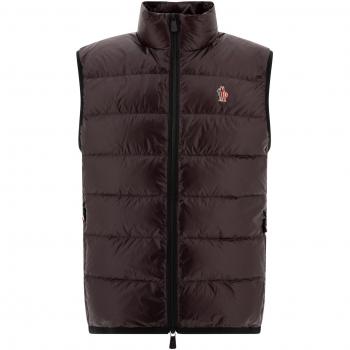 Moncler Day-Namic Vest, Brown, Size S