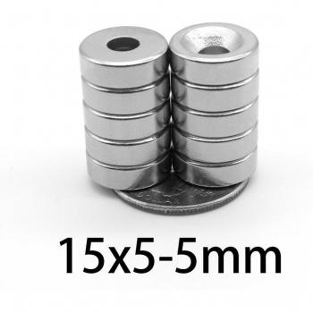 Aimant surpuissant N35, 15x5mm, pack de 5 à 50 pièces