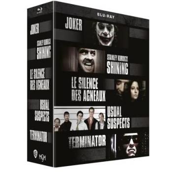 Coffret Blu-ray Grands Méchants : Joker, Shining, Le Silence des agneaux, Usual Suspects, Terminator