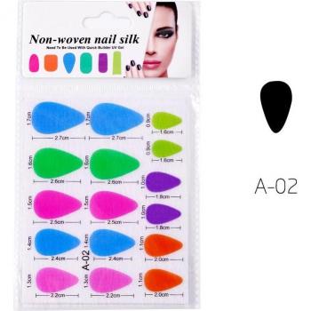 Feuilles de soie en fibre de verre pour ongles