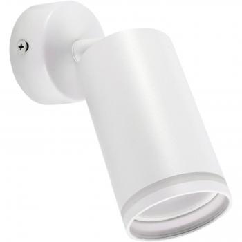 White GU10 Ceiling Wall Spot Light Halo Ring With Adjustable Head