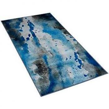 Tappeto Blu / Grigio 80 x 150 cm Bozat