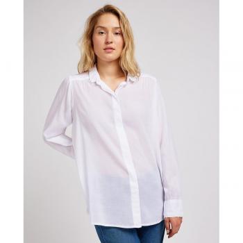 Blusa de mujer blanca de corte relajado