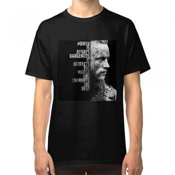 Camiseta Cita de Ragnar Vikingos RockShark Talla XXXL Negro
