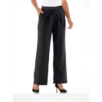 Marlene Damen Jerseyhose – Innenbeinlänge 72 cm, schwarz, 100 % Polyester