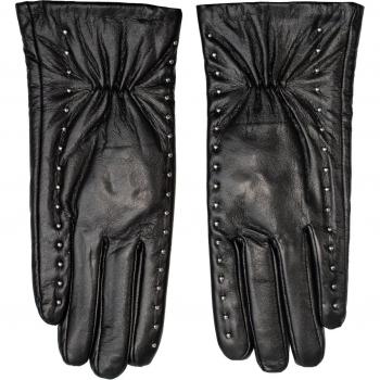 Schwarz Semi Line Damenhandschuhe P8285-1