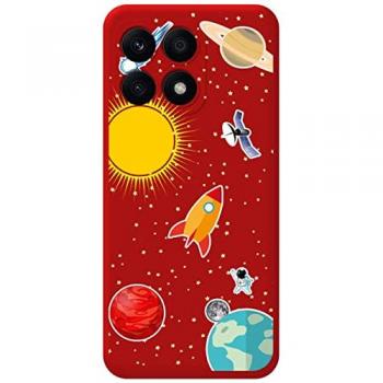 Funda de Silicona Rojo Astral – Compatibilidad con Honor X8a