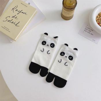 Harajuku Style Two Toe Socks with Cat Cartoon