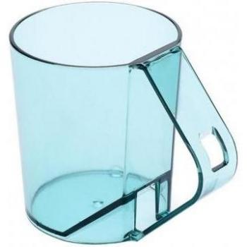 Dust Proof Round Edge PS Plastic Water Mug for Mouthwash