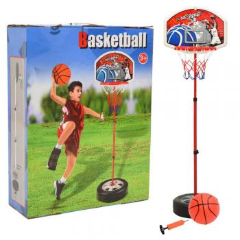 Set da Basket per Bambini Altezza Regolabile 120 cm