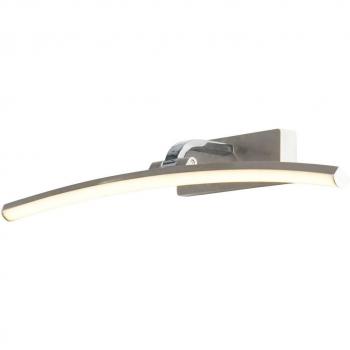 Applique Moderna Santorini Acciaio Argento Alluminio Cromo Led 10,88W 3000K