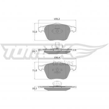 Pastilhas TOMEX brakes TX 17-74