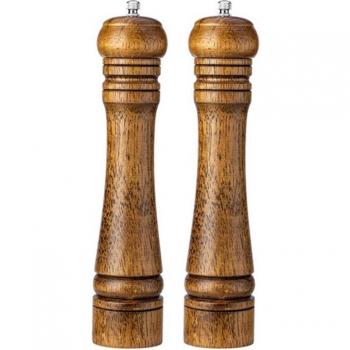 Salero Rotatorio de Madera 8 para Sal y Pimienta