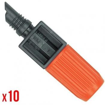 GARDENA gocciolatore di fine linea regolabile per microirrigazione 0-20 lt./h. conf. pz.10 in blister (1391-26)
