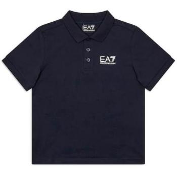 Polo Infantil Azul Marina EA7 – Manga Corta 10 años, 142 cm