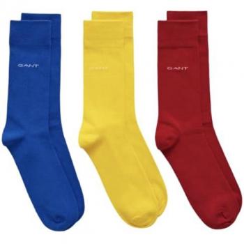 GANT Men's Comfort Cotton Socks – 3 Pack Lapis Blue