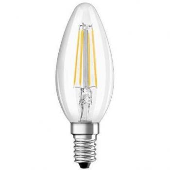 OSRAM LED Star Classic B 40 FS Kaltweiß Klarfilament E14 Kerze
