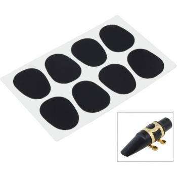 Almohadilla de Boquilla para Saxofón Mudo Negro 0.8 mm – Paquete de 8