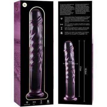 Dildo de cristal modelo 16 rosa 18,5 cm 1ud